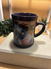 Disney Store Purple Mug Winnie The Pooh Eeyore Large Smiling’