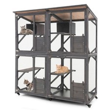 Indoor Cat Cage Playpen Catio