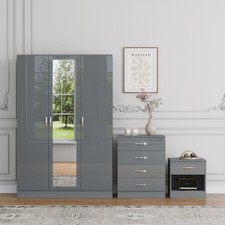 3 Piece High Gloss Bedroom