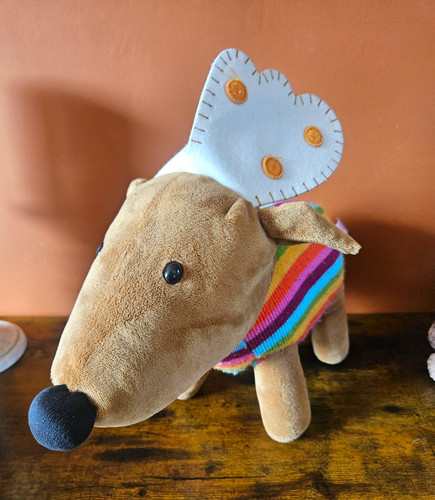 Chilly rainbow moose plush - rainbow,
