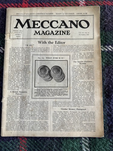 Meccano magazine november 1930 - meccano,