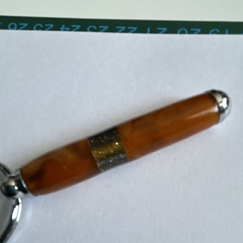 Amber coloured acrylic