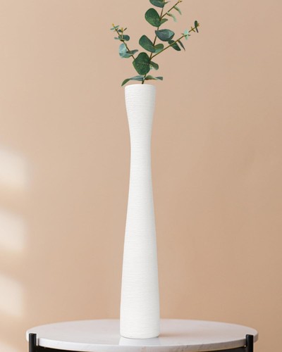 White ceramic flower - flower, 16.5