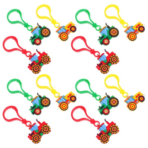 12pcs farm toy keychains with - farm,
