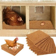 6Pcs Reusable Chicken Nesting Pads Multifunctional Poultry Supplie Laying Egg UK