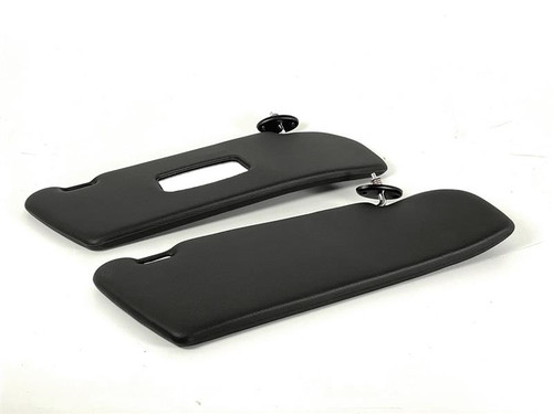 Black interior sunvisor - interior, pair
