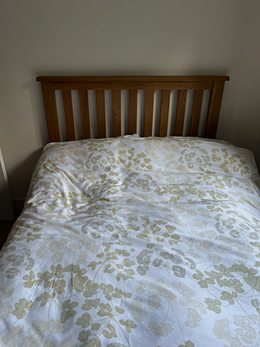Small double 4ftwooden bed - double,