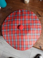 Oversized Tam O Shanter Fancy Dress Hat With Wig Tartan Scottish