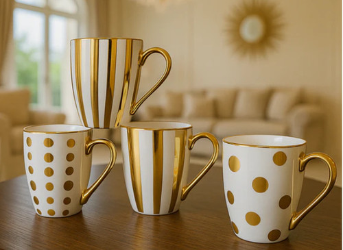 Set luxury gold - of,
