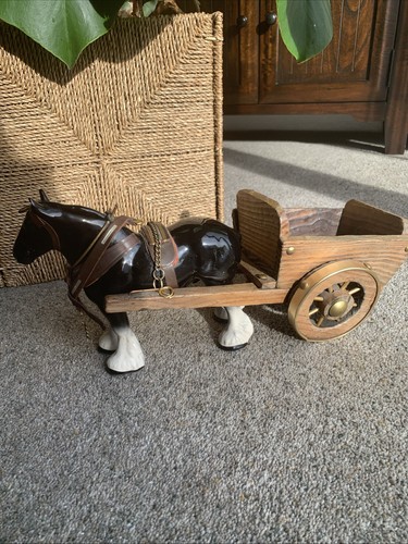 Vintage ceramic shire horse - ceramic,