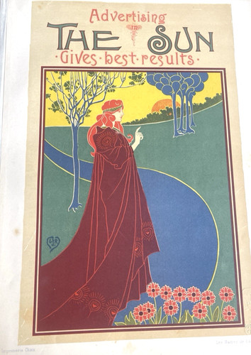 Art nouveau the sun - sun, gives