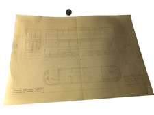 Paper Tram Car Blue Print