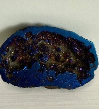 Sapphire Aura Quartz Half