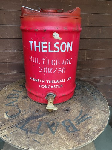 Vintage thelson oil drum - vintage,