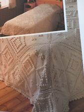Original Knitting PATTERN used vintage Cotton Bedspead no.132 Dk