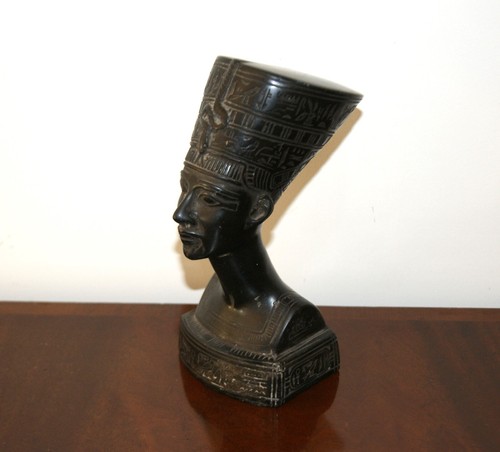 Black stone bust ancient - stone,