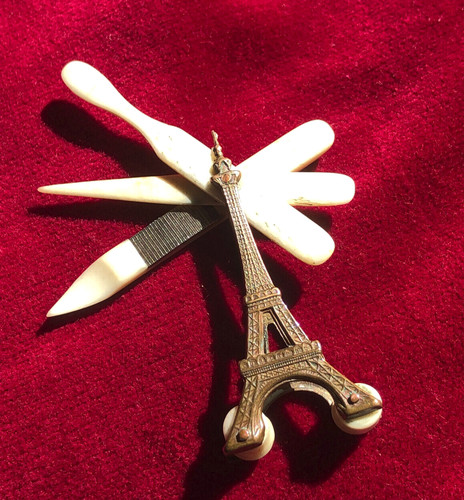 Antique folding brass bone - antique,