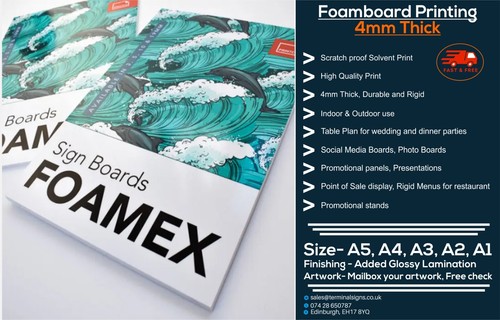 Foamex sign foam - foamex, board