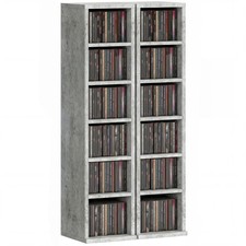 HOMCOM Set of 2 CD Storage