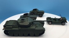 DINKY 4 X ARMY VEHICLES 651, 623, 673 X 2 & MINI MOKE   REF:J 55