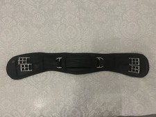 STUBBEN  Black Leather Contoured Girth 24” (60 cm) – Anatomical. Great Condition