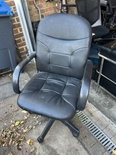 Leather Swivel Recliner Chair for Office, Gaming, and Computer Desk