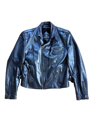 Vtg bermans black leather - vtg,