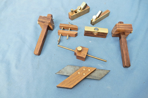 Miniature rosewood tools 2 - 8,