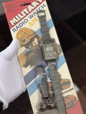 NOS Vintage Military AM Radio Men’s Digital Gadget Watch 1980s