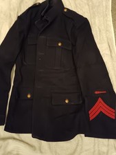 Genuine Royal Marines  Number 1  light infantry Jacket Gunnery badge.