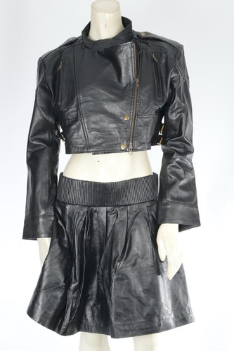 Vintage black leather set - vintage,