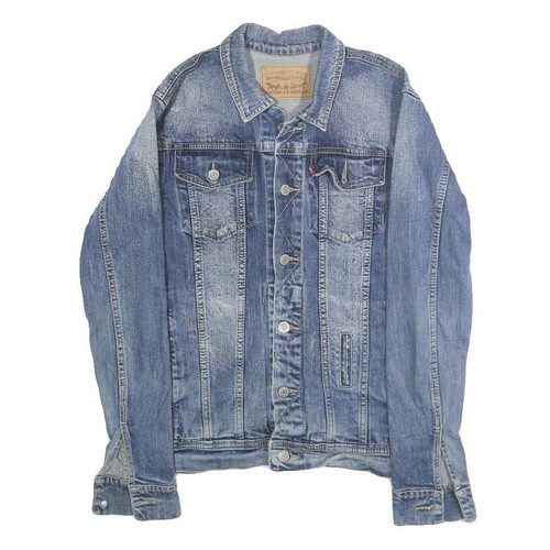 Levi mens blue denim button - levi's,