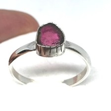 Bi Color Real Tourmaline Ring