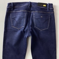 Ladies MISS SIXTY SKINNY Low Rise Dark Blue Jeans Size 10 W28 L30 (464C)