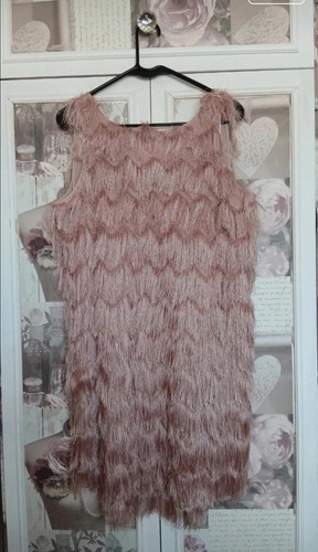 Zara tiered fringe - fringe, blush