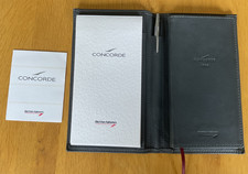 1995 BA Airways Concorde Leather Wallet Diary Notepad Cross Propelling Pencil