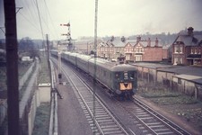Original Slide  Southern Electric 2-Car (2-HAL) EMU #2634  Egham Surrey  Mar1966