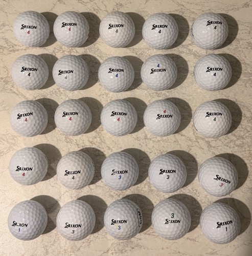 Srixon used white golf - used, balls