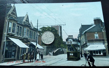 Slow Hill, Newport,  Mon. Tram # 39,  A Graves Dewsland Dairy, M.J.R. Postcard 