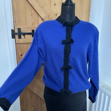 Vintage Bow Cardigan Cobalt