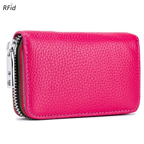 Rfid blocking genuine - blocking, leather