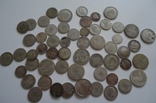 .500 Silver Coins 160gms KGV KGVI Silver Coins Scrap Collect