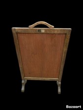 Vintage wooden fire screen - vintage,