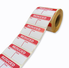 51 x 24mm Reduced - Was/Now Retail Labels/Stickers - Shops , Market Traders sale