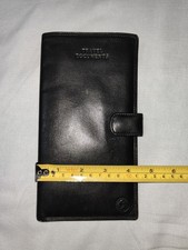 SAMSONITE FULL GRAIN BLACK LEATHER, TRAVEL WALLET/ORGANISER, IN GOOD/V GOOD COND