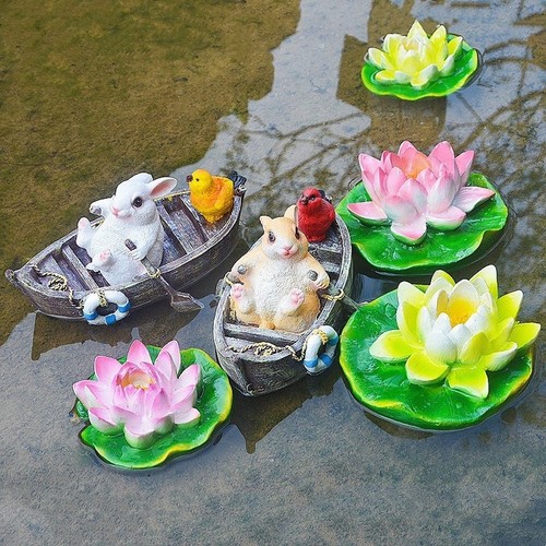 Floating resin water feature - resin,