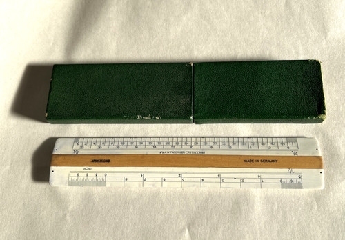 Vintage scale ruler faber - by,