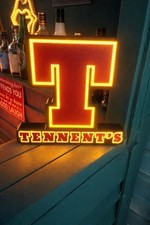 Tennents led bar sign man - tennents, cave