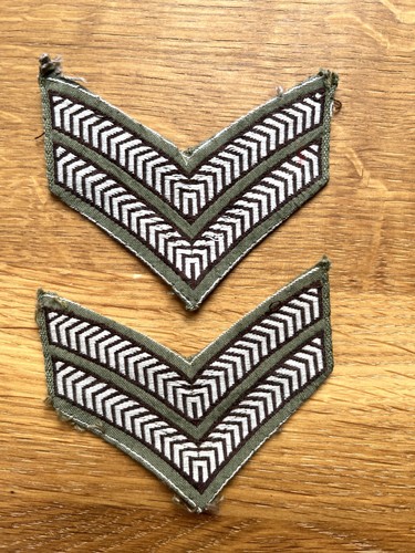 Pair cloth chevrons army - pair,