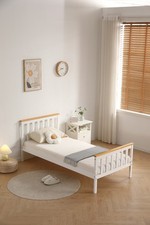 Single Bed In White Pine 3ft Single Bed Wooden Frame White Pine